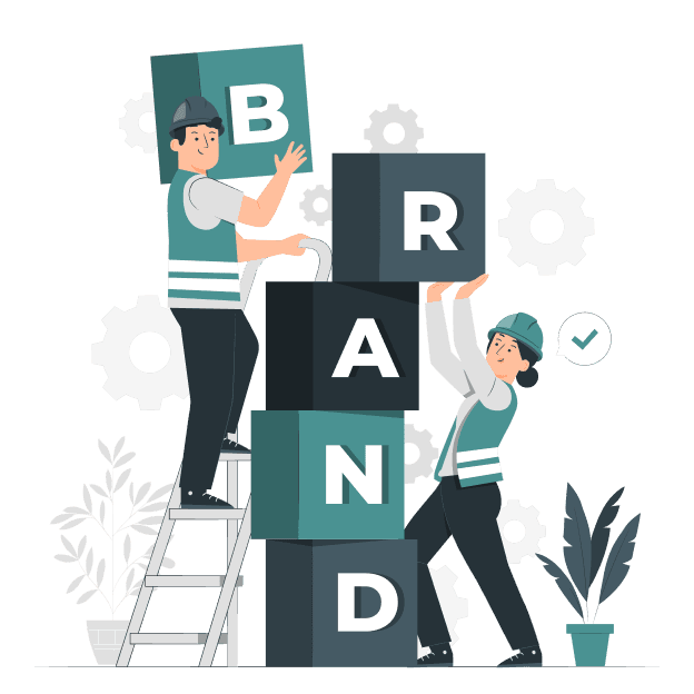 Team at Work Illustration